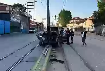 Eskişehir'de tramvay kazası: 2 kişi yaralandı