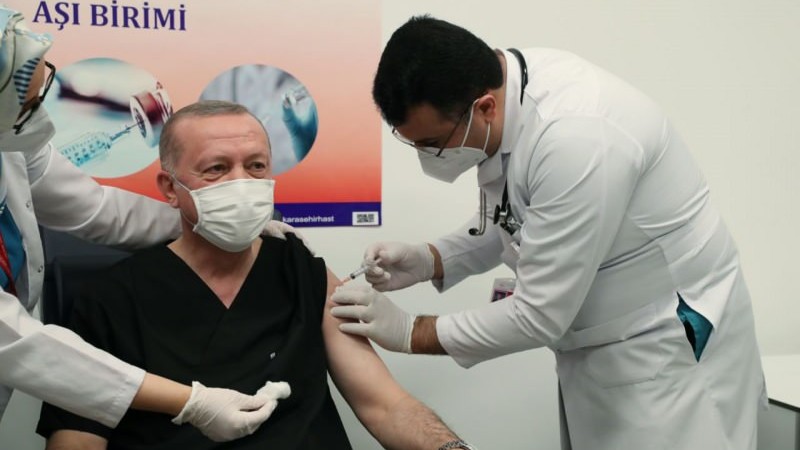 Başkan Erdoğan koronavirüs aşısı oldu
