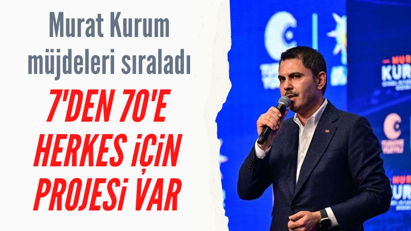 Murat Kurum 'sosyal belediyecilik' projelerini anlattı