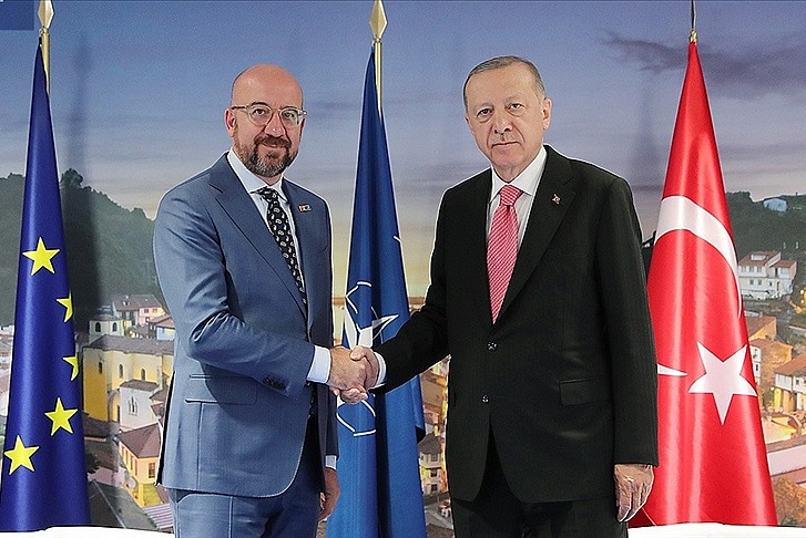 Başkan Erdoğan, AB Konseyi Başkanı'nı kabul etti