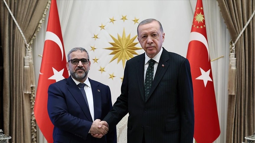 Başkan Erdoğan Mişri'yi kabul etti