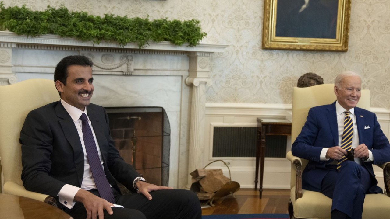 Katar Emiri Beyaz Saray'da Biden'la görüştü