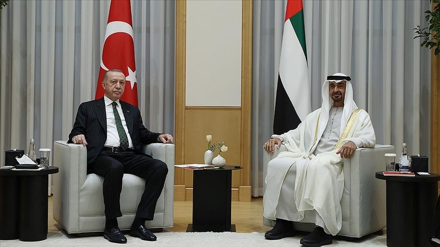 Cumhurbaşkanı Erdoğan, BAE Devlet Başkanı Muhammed bin Zayid Al Nahyan ile görüştü