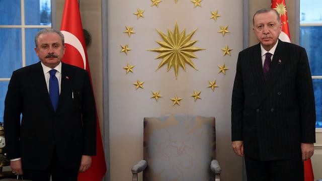 Başkan Erdoğan, TBMM Başkanı kabul etti