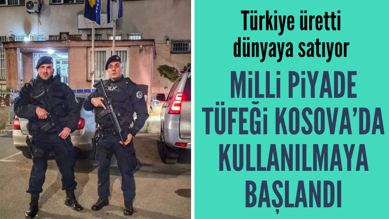 Türkiye üretimi MPT-55 piyade tüfekleri görevde Kosova polisinde