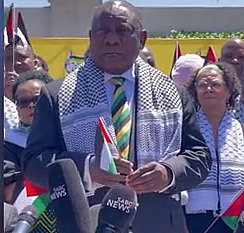 Güney Afrika'dan Filistin ile dayanışma mesajı