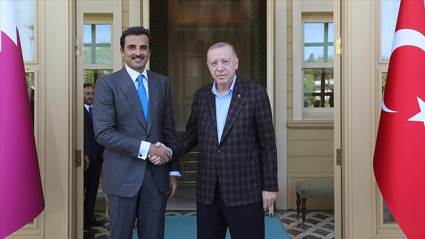 Erdoğan Katar Emiri Al Sani ile görüştü