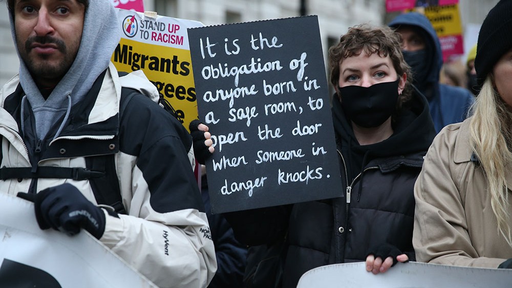 Londra'da 'öldüren' ırkçılığa karşı protesto gösterisi
