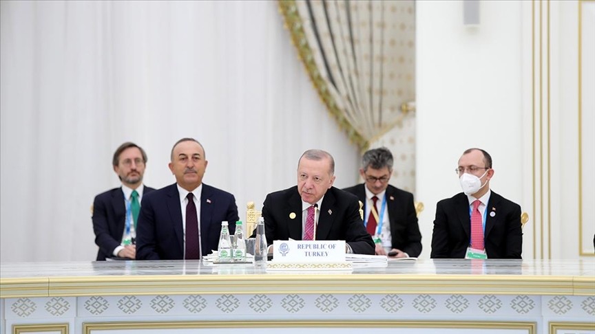 Erdoğan'dan Türkmenistan'da KKTC çağrısı