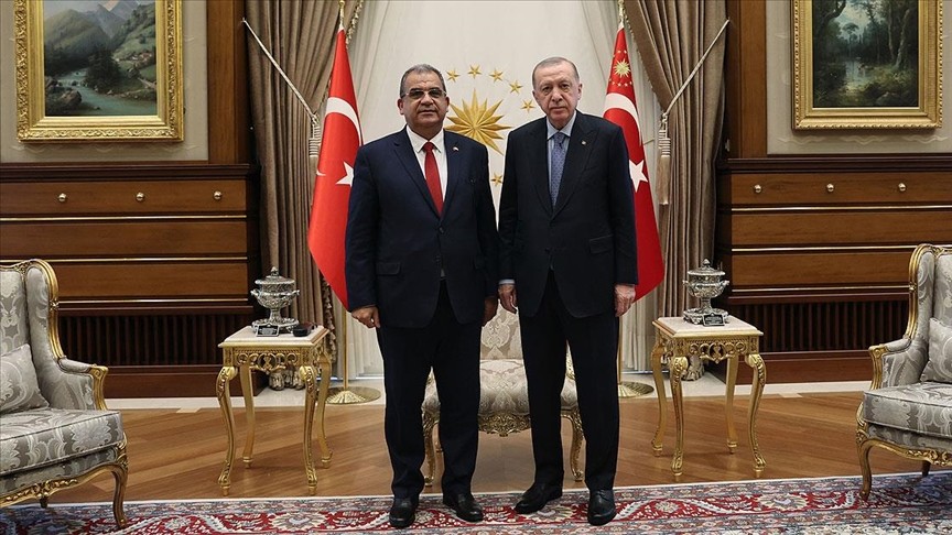 Başkan Erdoğan KKTC Başbakanı'nı kabul etti