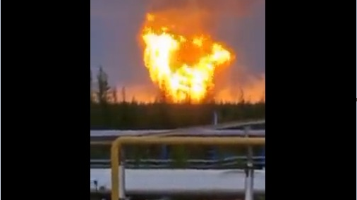Rusya'da gaz sahasında patlama