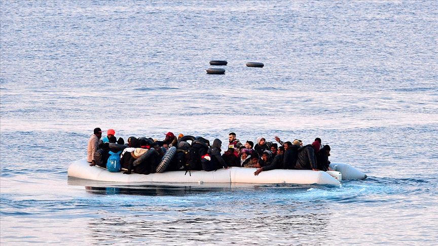 Yine lastik bot yine düzensiz göçmen