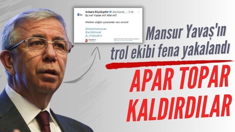 CHP'li Ankara Büyükşehir Belediyesi'nin trol ekibi kendini ele verdi
