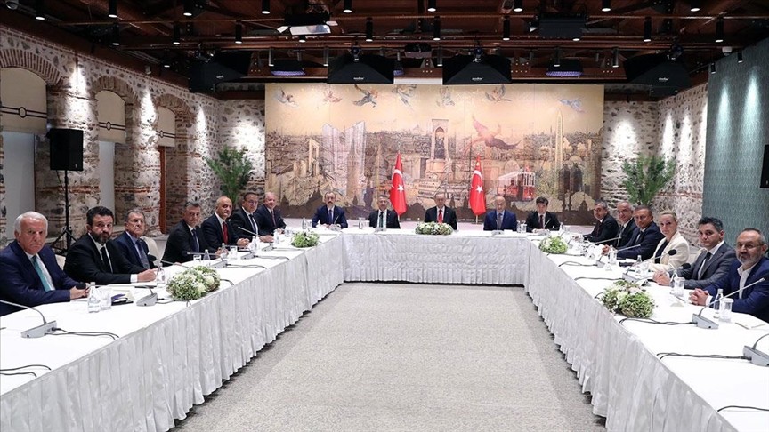 Cumhurbaşkanı Erdoğan TİM Başkanını ve üyelerini kabul etti