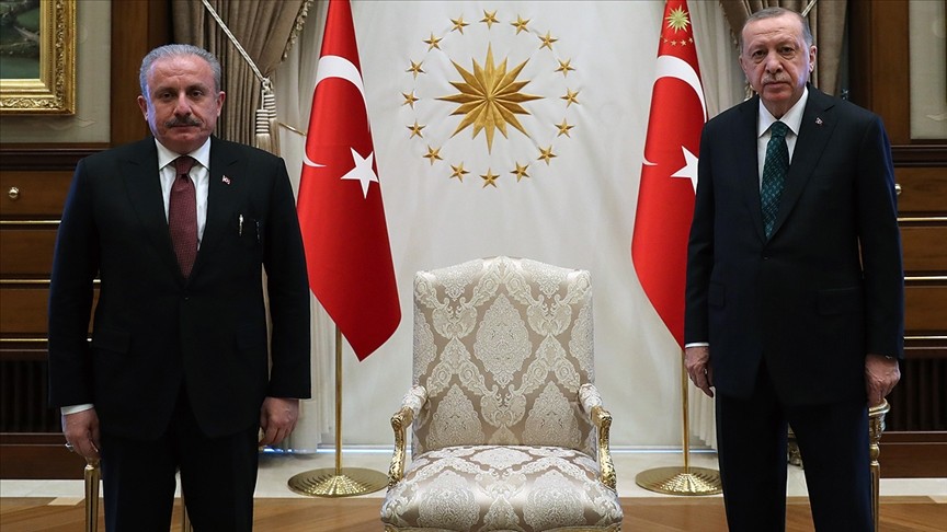 Erdoğan, TBMM Başkanı ile görüştü