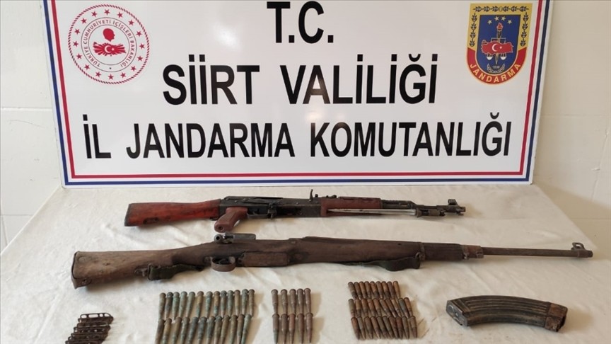PKK'ya ait silahlar ele geçirildi
