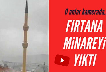 Ankara'da cami minaresi yıkıldı