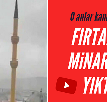 Ankara'da cami minaresi yıkıldı