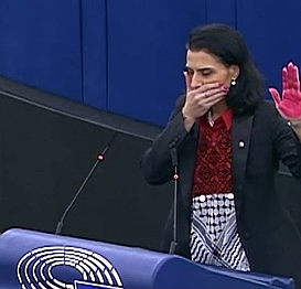 Avrupa Parlamentosu'nda kanlı protesto