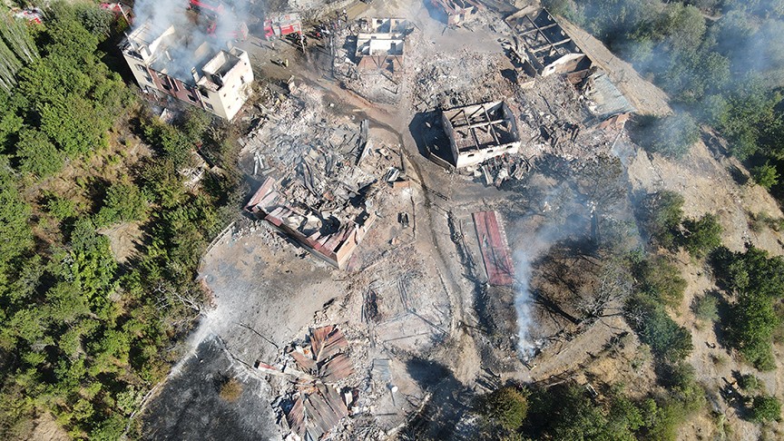Kastamonu'da yangın: 10 ev kül oldu