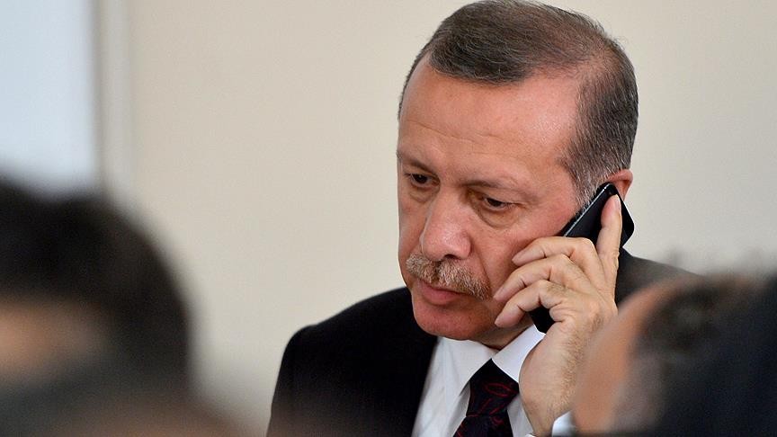 Cumhurbaşkanı Erdoğan, Irak Cumhurbaşkanı Reşid ile telefonda görüştü