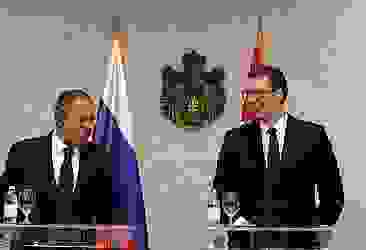 Sırbistan Cumhurbaşkanı, Lavrov'u kabul etti