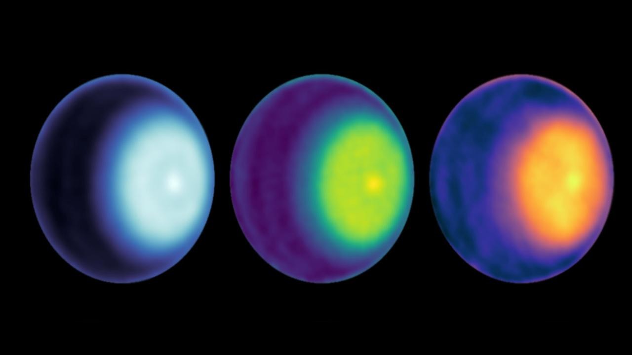 Uranüs'ün kuzey kutbunda dönen bir siklonu ilk kez görüntülendi