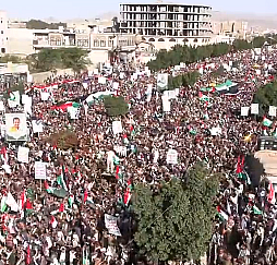 Yemen'de Filistin'e destek yürüyüşü