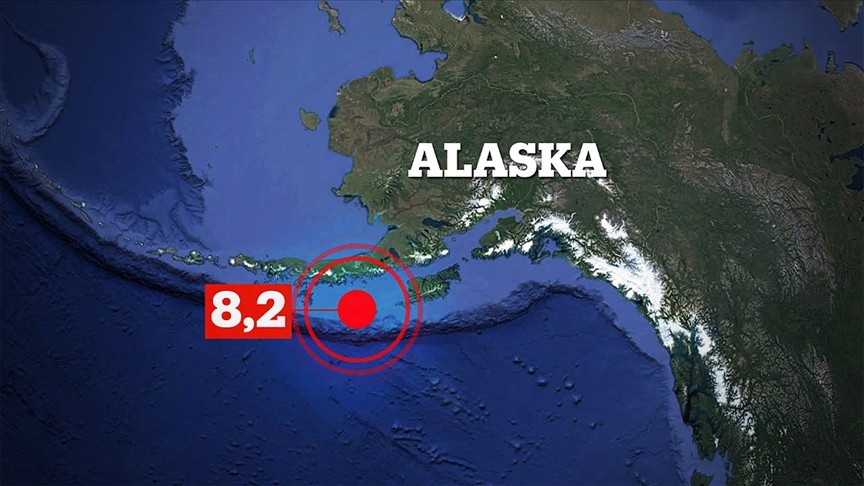 ABD'de 8.2 büyüklüğünde deprem