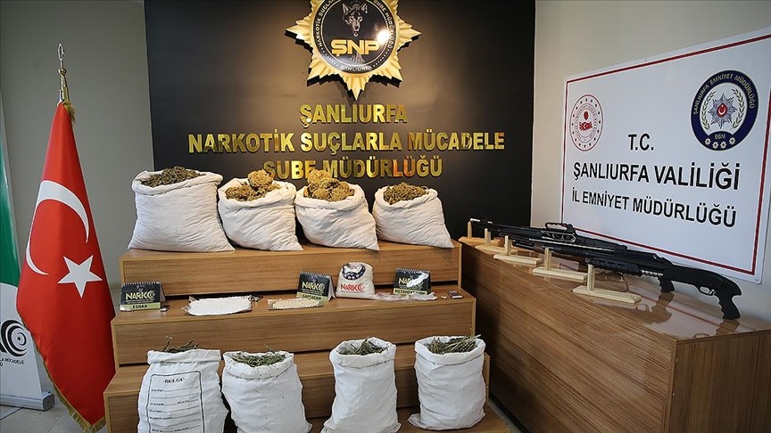 Şanlıurfa'da uyuşturucu operasyonu:86 gözaltı