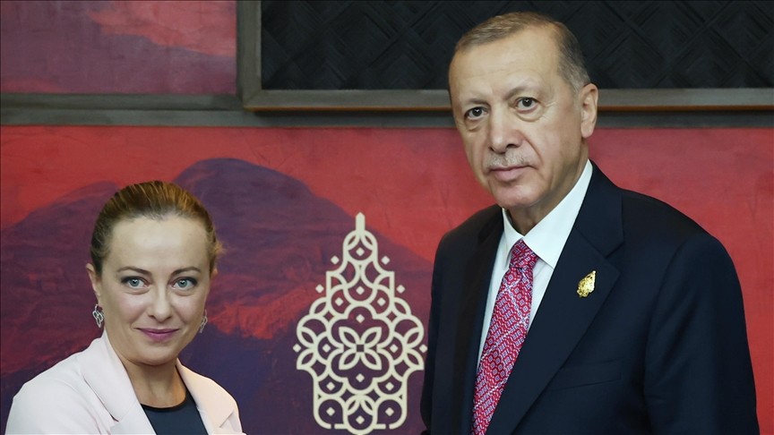 Cumhurbaşkanı Erdoğan'ın İtalya Başbakanı Meloni'yi kabulüne ilişkin açıklama