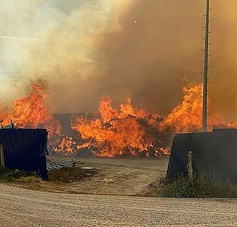 Afyonkarahisar'da enerji santralinde yangın