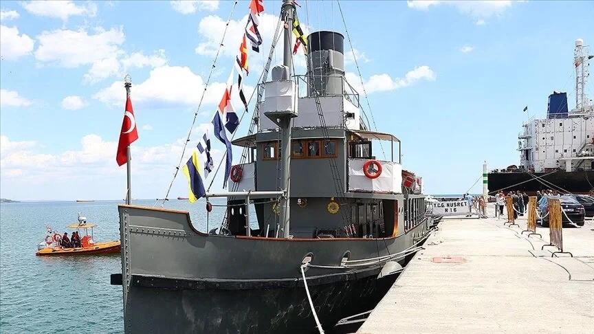 TCG Nusret N-16 Müze Gemisi ziyarete açıldı
