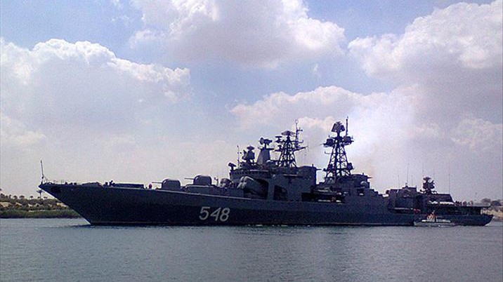 Rusya'ya ait 2 savaş gemisi, Cezayir'de