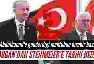 Başkan Erdoğan'dan Steinmeier'e tarihi hediye