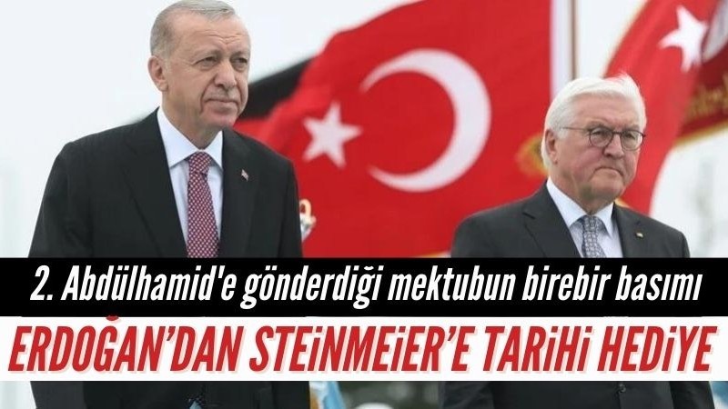 Başkan Erdoğan'dan Steinmeier'e tarihi hediye