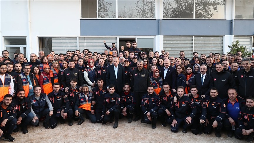 Başkan Erdoğan, AFAD personeliyle bir araya geldi