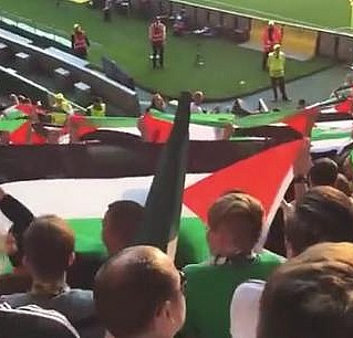 Celtic tribünlerinden Filistin'e destek geldi!