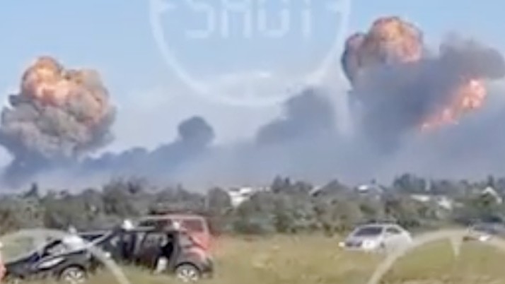 Kırım'daki Rus hava üssünde patlama