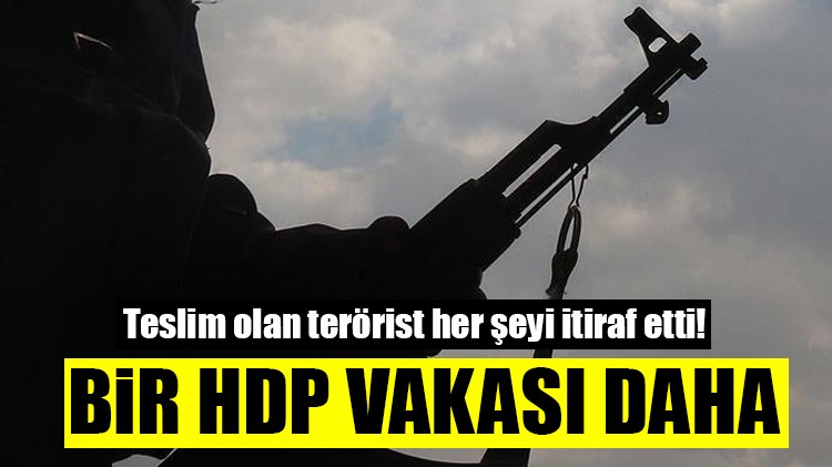 Teslim olan terörist her şeyi itiraf etti! Bir HDP vakası daha