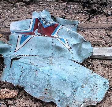 Harkiv'de Rus savaş uçağı düşürüldü