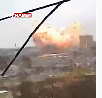 Rusya, Lısıçansk'taki tesisi böyle vurdu