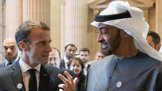 Macron, BAE Prensi ile şatoda bir araya geldi