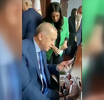 Başkan Erdoğan, kanser hastası kadınla görüştü