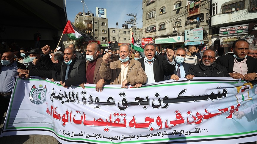 BM'nin işlevsizliği Gazze'de protesto edildi