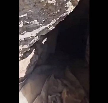 MSB Görüntüleri paylaştı! Teröristlerin 4 katlı mağarası imha edildi