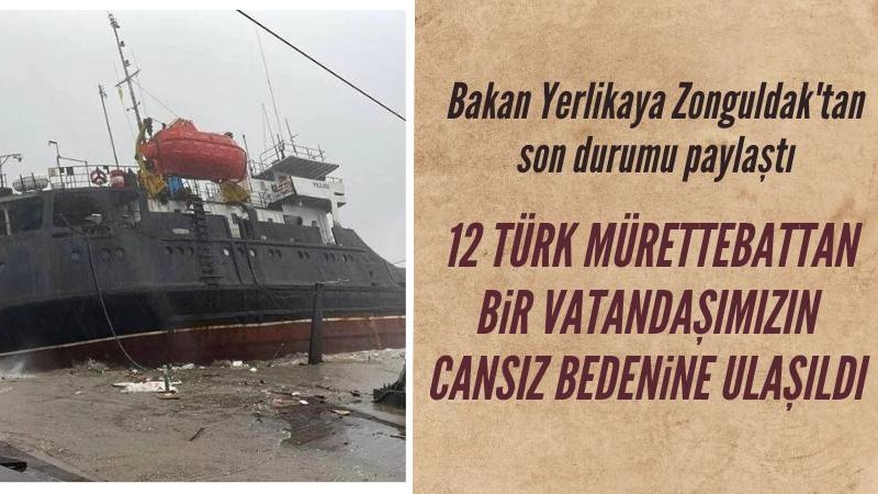 Bakan Yerlikaya Zonguldak'tan son durumu paylaştı
