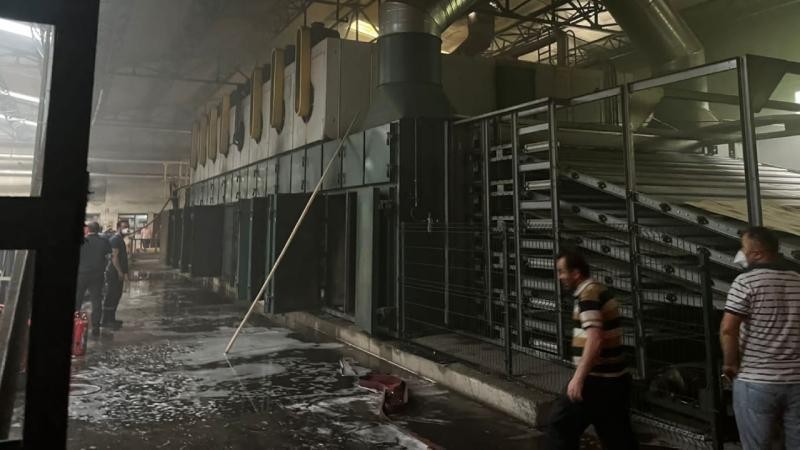 Zonguldak'ta fabrika yangını korkuttu
