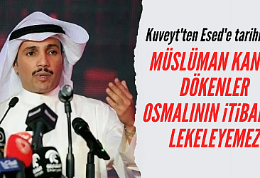 Kuveyt'ten, Osmanlı Devleti'ne dil uzatan Esed'e tarihi ayar!