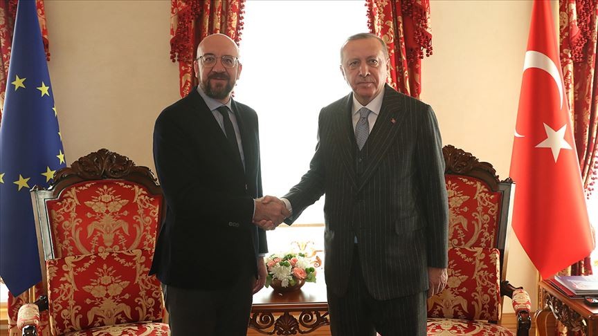 Başkan Erdoğan AB Konseyi Başkanı ile görüştü